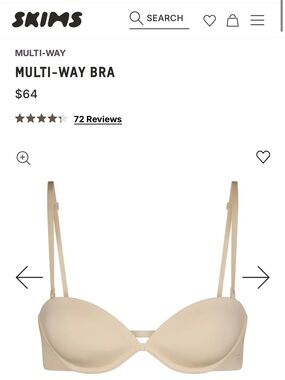 SKIMS Multi-Way Bra in Sand 34C NWT